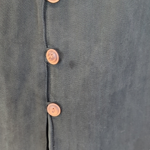 Green Blouse with Relaxed Fit and Shawl Collar 90s - Picture 12 of 16